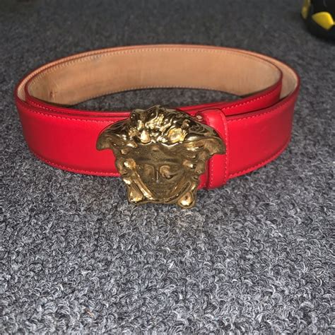 replica versace belt red ebay|authentic versace belt.